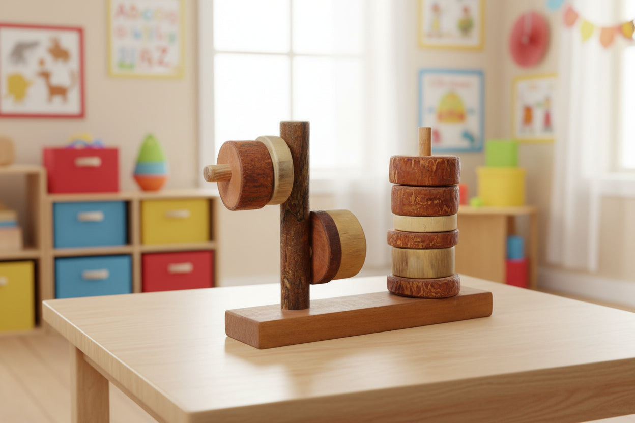 Montessori Horizontal & Vertical Stacker — Dual Challenge