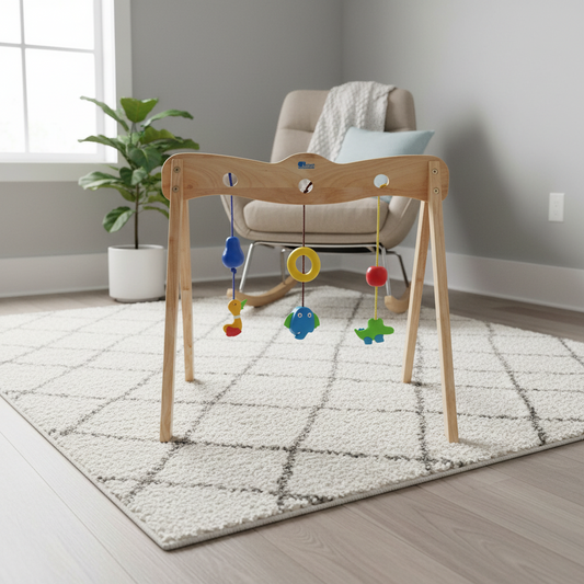 Montessori Baby Activity Gym — Sensory Play From Day One