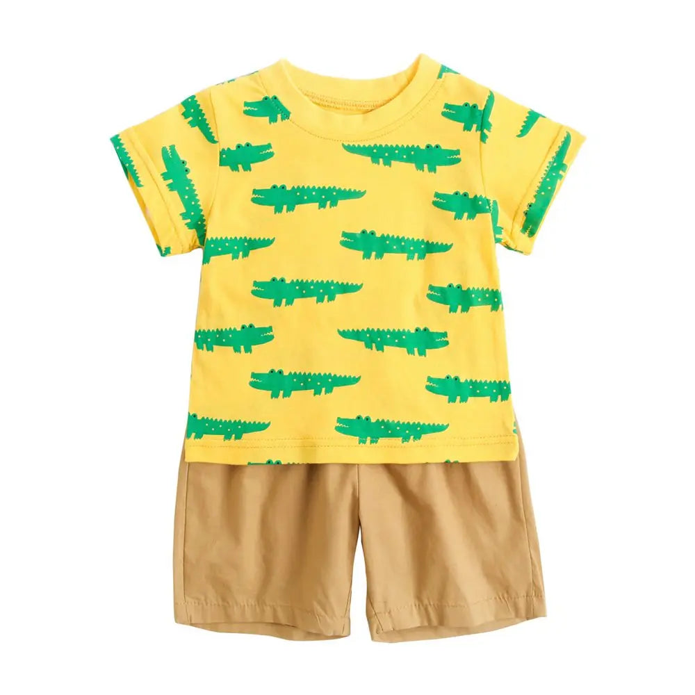 2 Piece Cartoon Boys Clothing Set