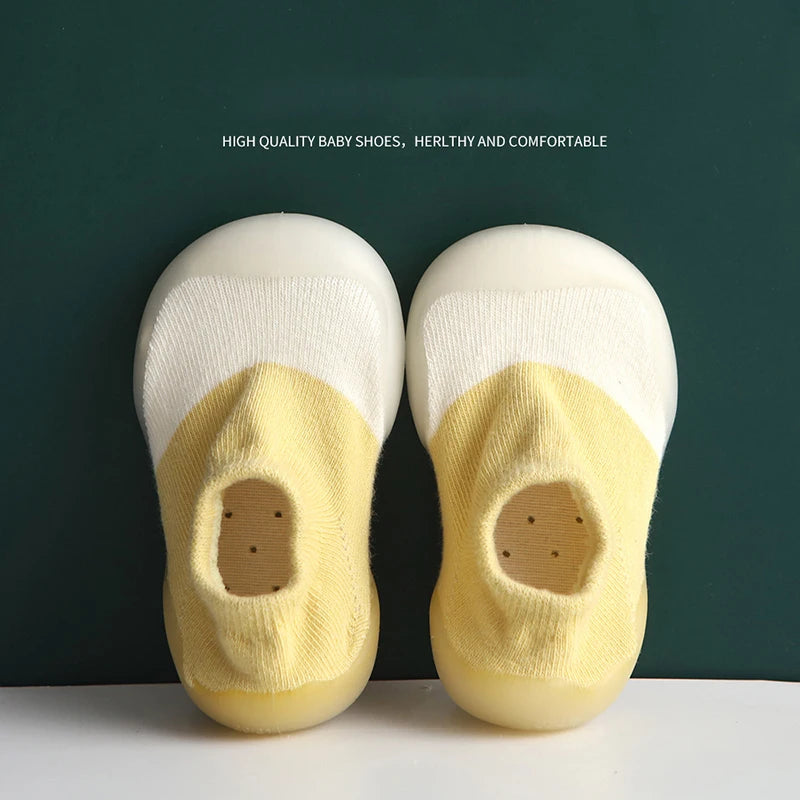 Baby Anti-Skid Leopard Print Sock Shoes with Rubber Soles