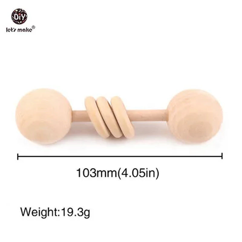 Baby Toys 1Pc Rattle Speelgoed Wood Rings Montessori Toys for Babies Gift Teething Wooden Rattles Baby Products