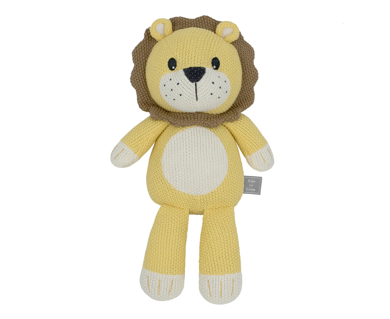 Baby/Newborn/Infant Cotton Knitted Character Toy Leo the Lion