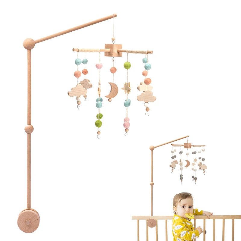 Baby Rattles Crib Mobiles Toy Holder Rotating Mobile Bed Bell Musical Box Projection 0-12 Months Newborn Infant Baby Toy Gifts