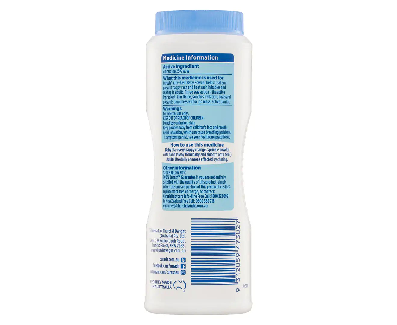 Anti-Rash Baby Powder 100G