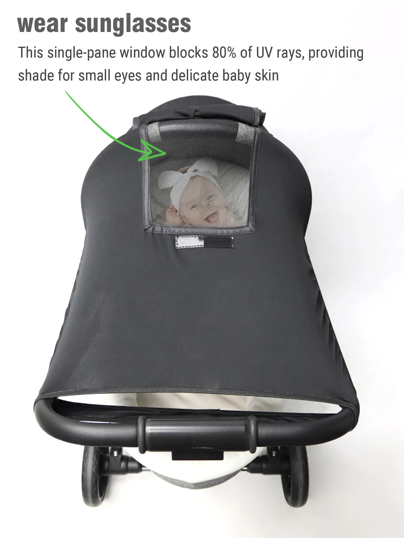 UV-Protection Waterproof Sunshade for Baby Stroller