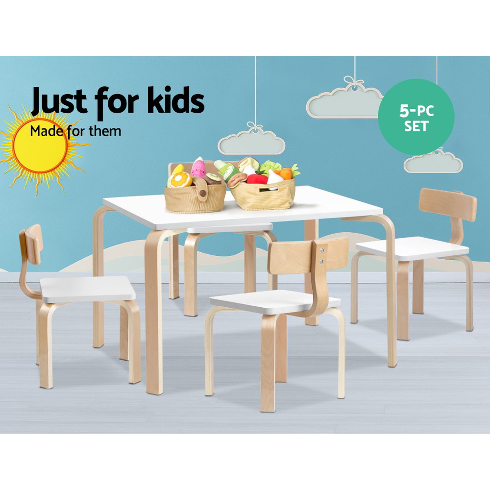 5 Piece Kids Table and Chairs Set