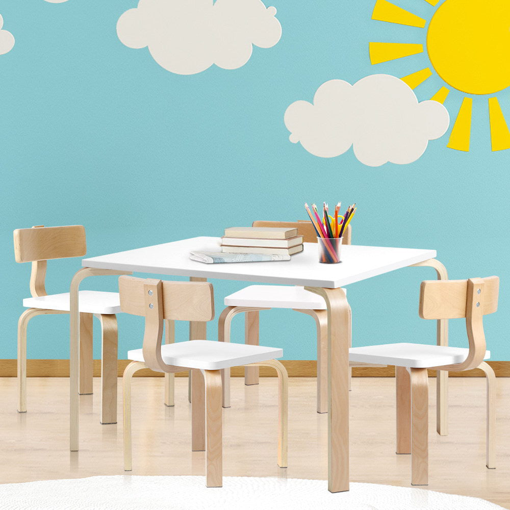 5 Piece Kids Table and Chairs Set