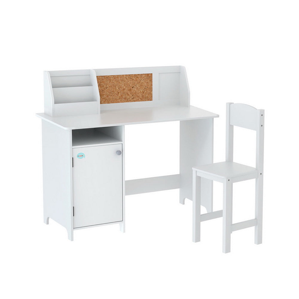 Kids Table and Chair Set with Study Storage