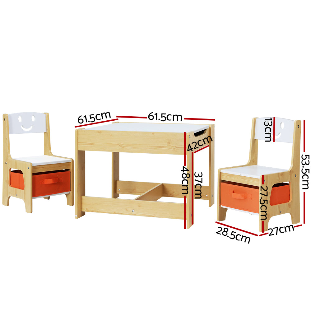 3 Piece Table and Chairs Activity Set