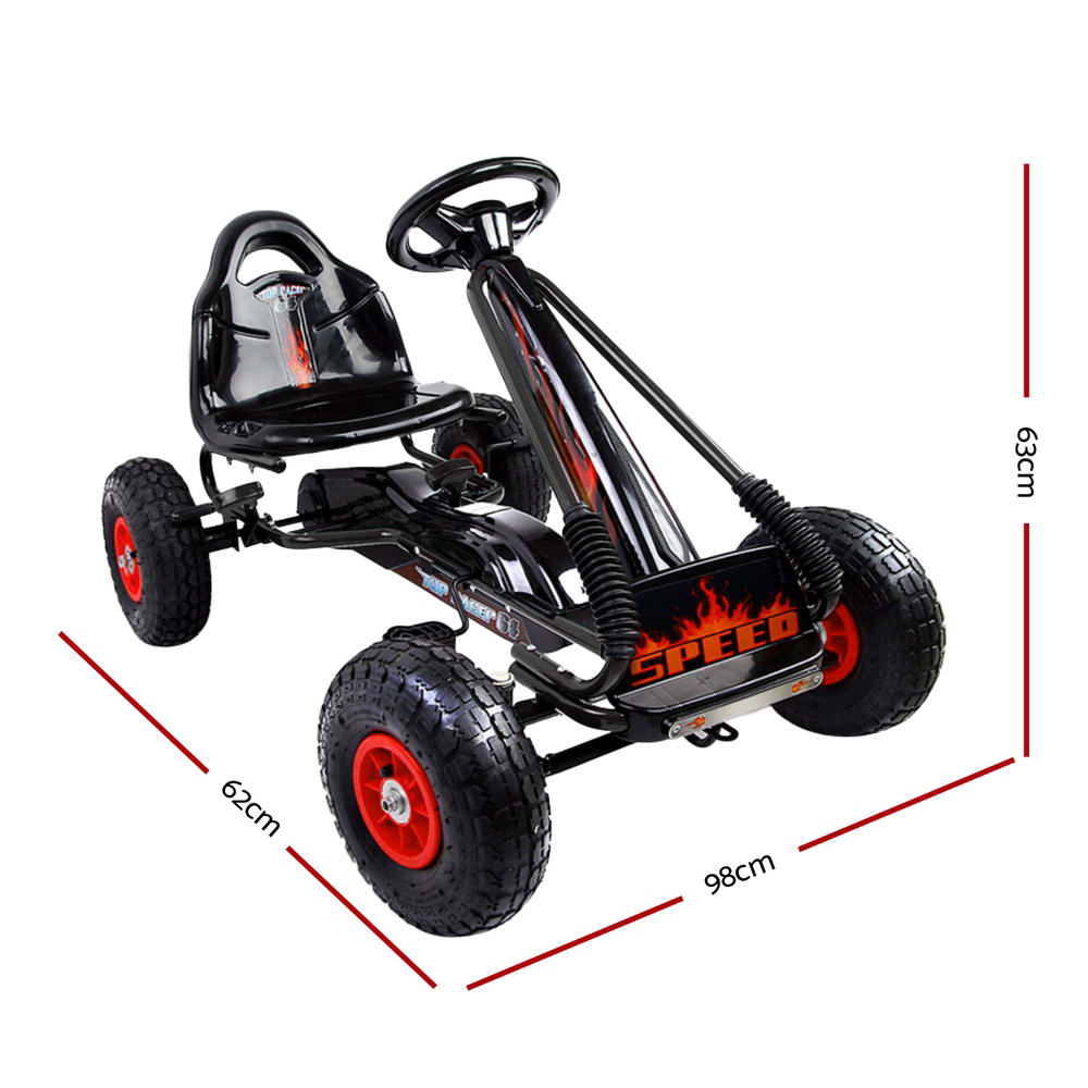 Rigo Kids Go Kart - Black