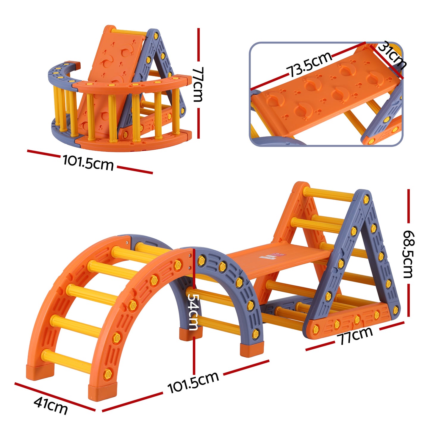 Keezi Kids Climbing Frame Set With Arch