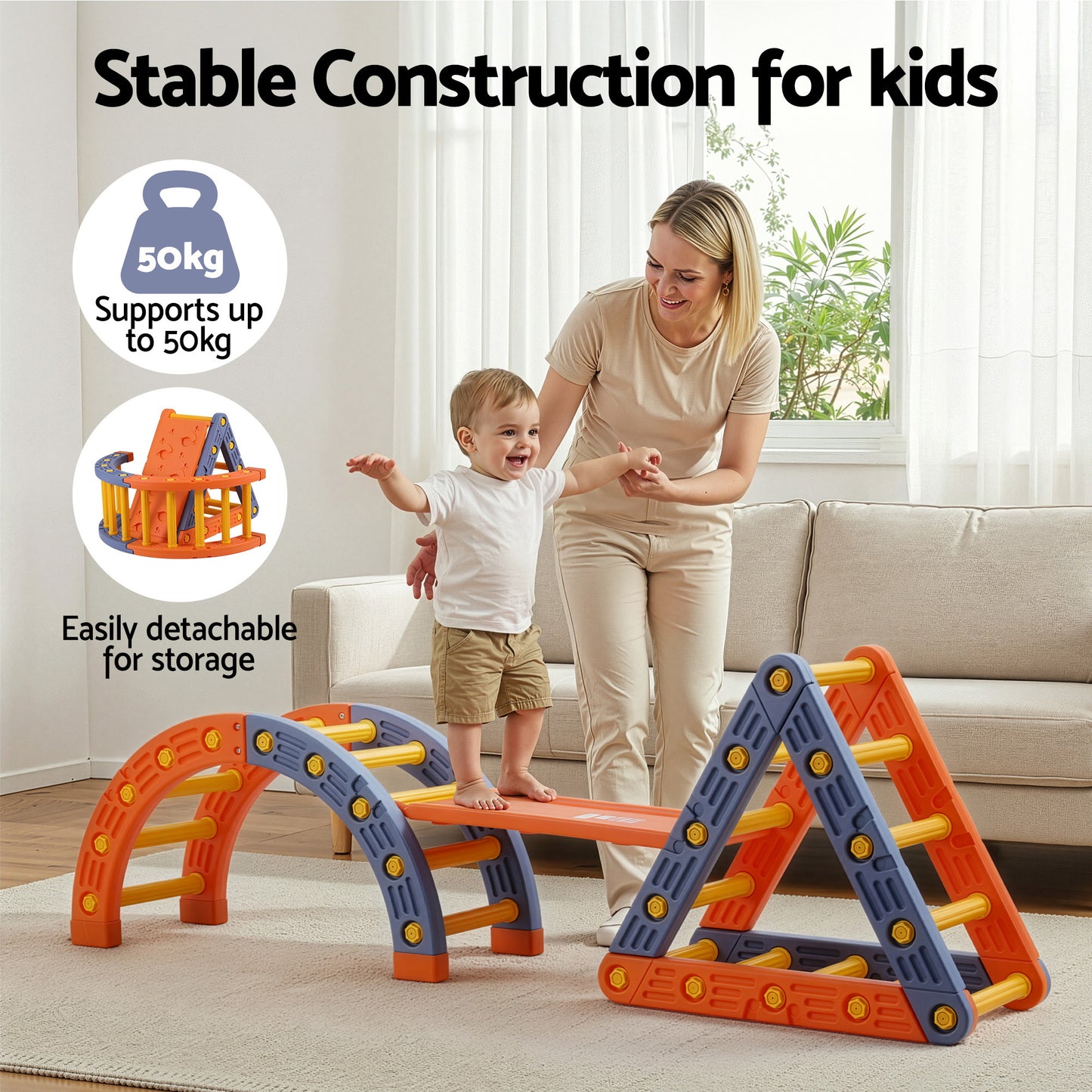 Keezi Kids Climbing Frame Set With Arch