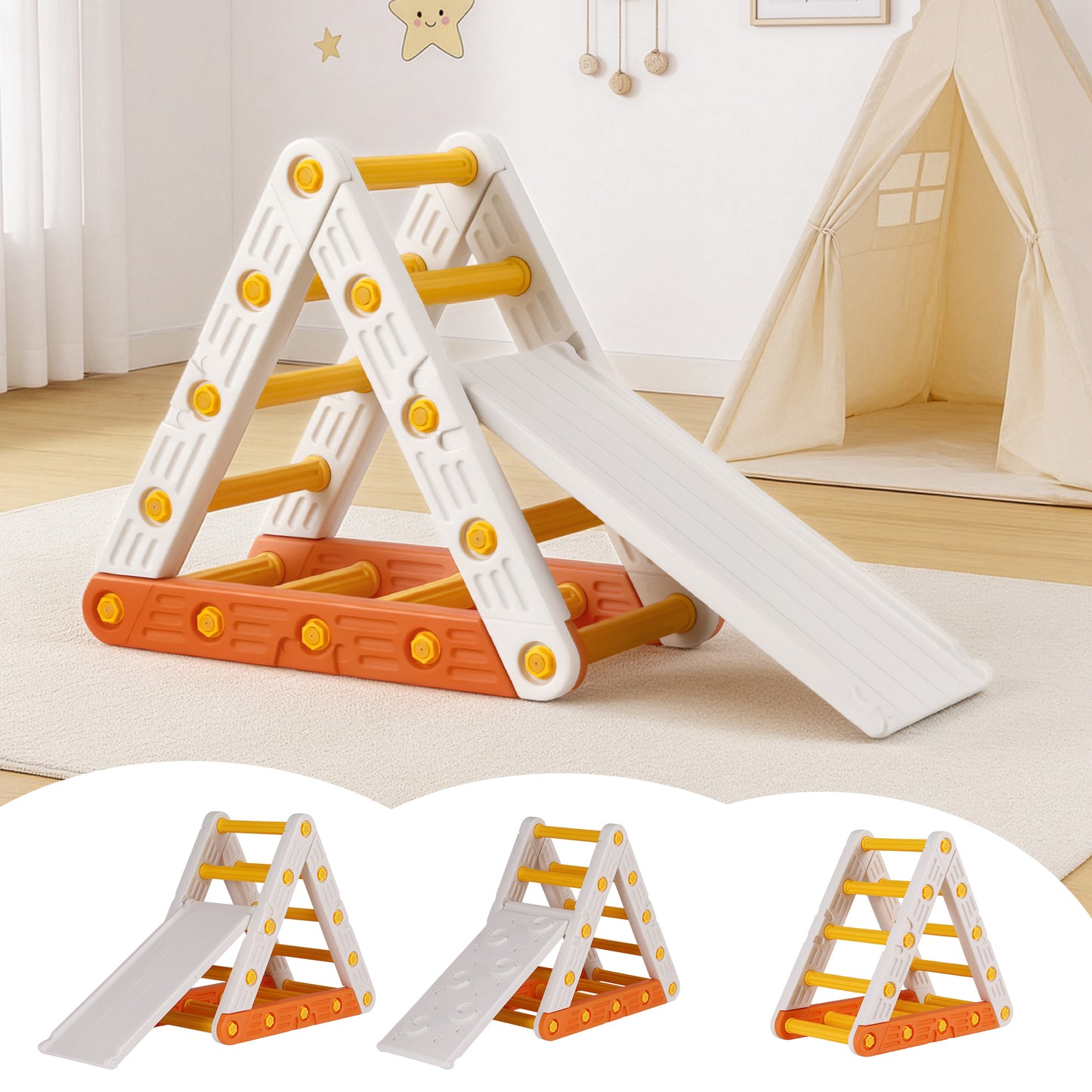 Kids Climbing Set With Slide