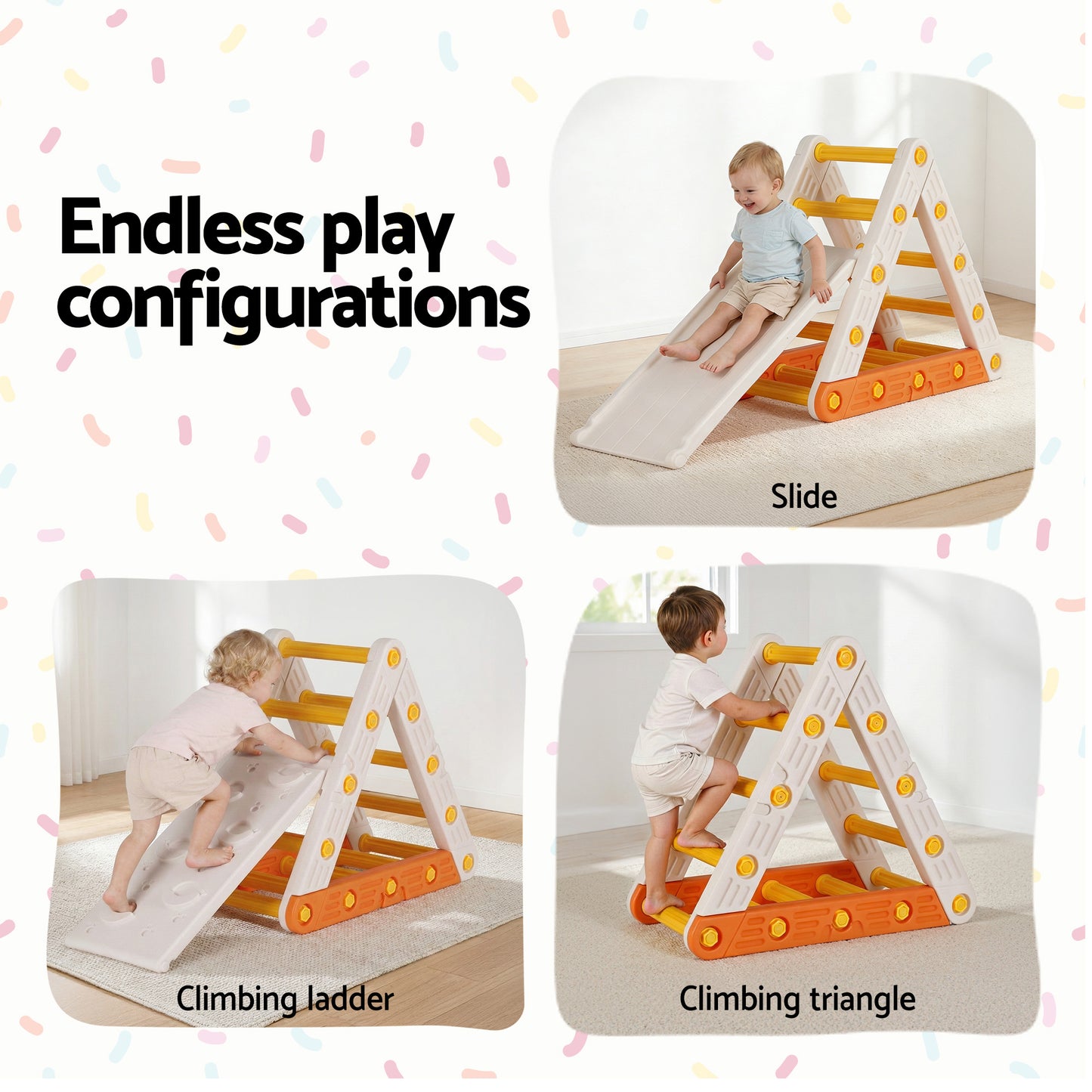 Kids Climbing Set With Slide