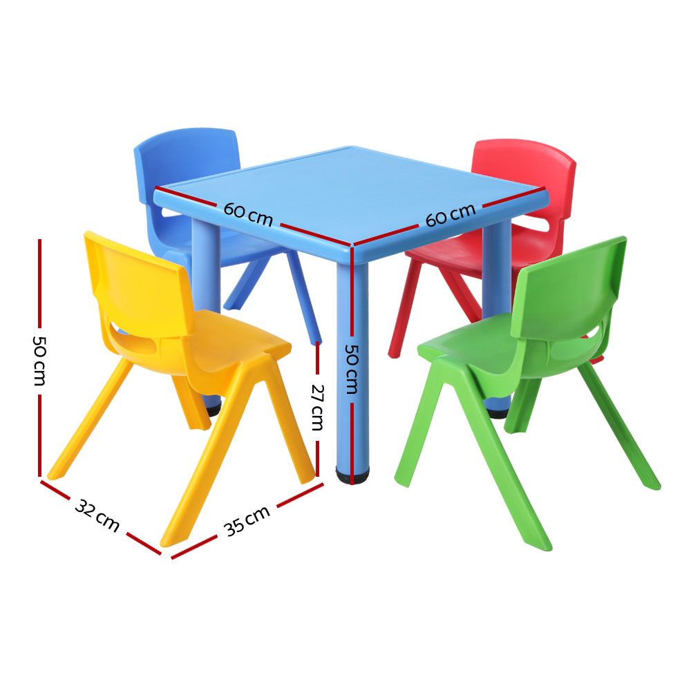 5 Piece Kids Table and Chairs Set