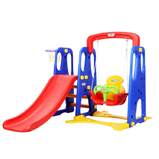 BubWorld Kids Slide Swing Set