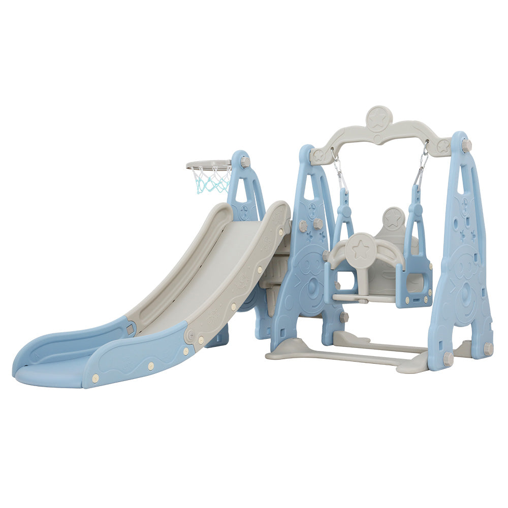 Keezi Kids Slide Swing Set - 170cm Blue