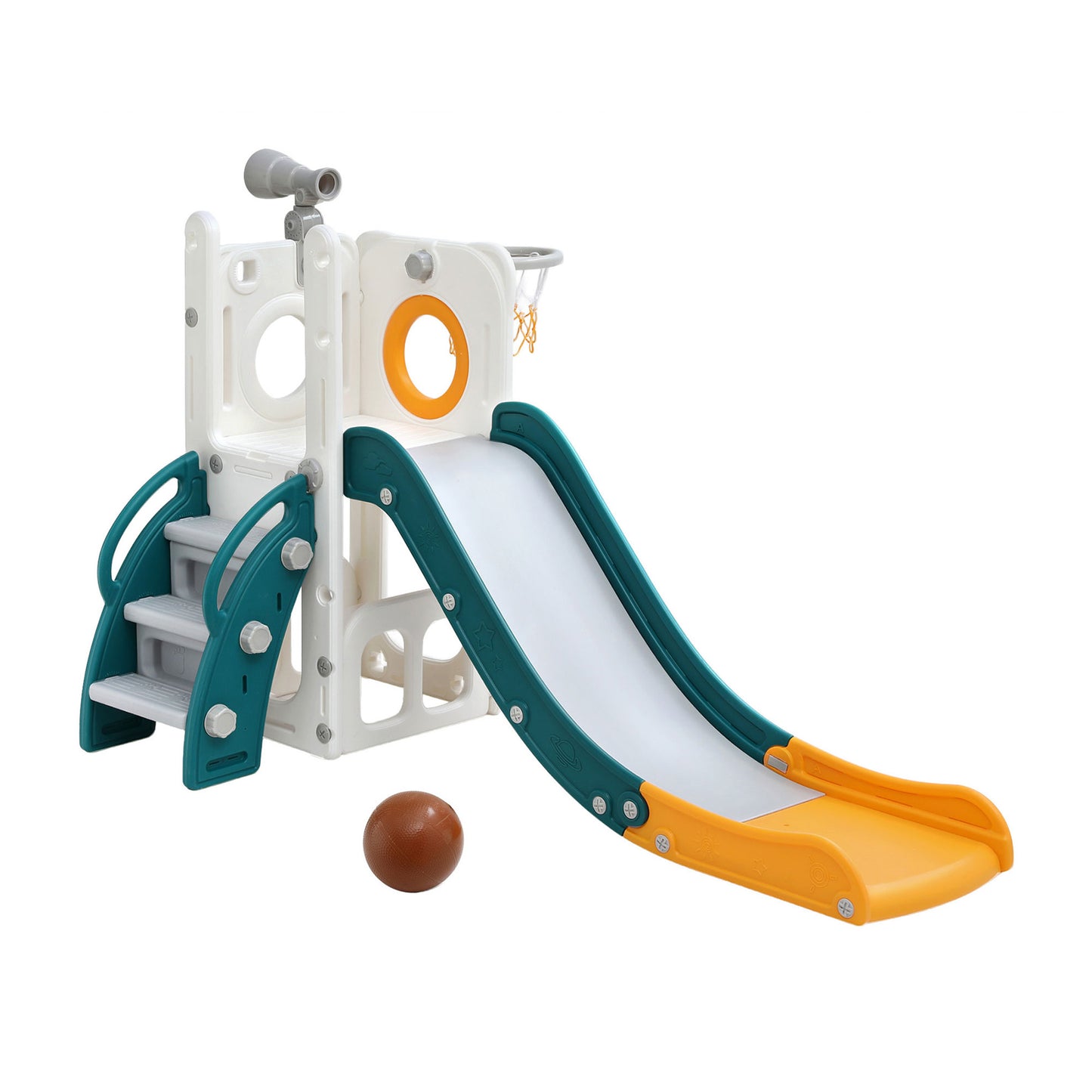 Keezi Kids Slide Set with Basketball Hoop