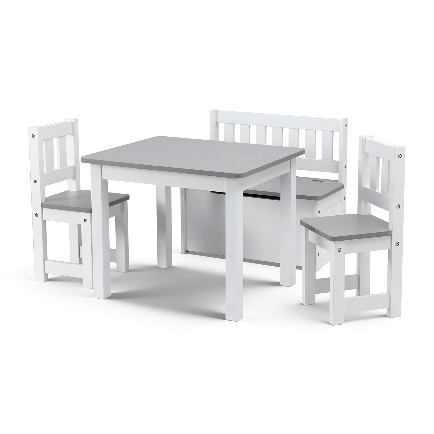 2 in 1 Kids Table and Chair Set - Grey