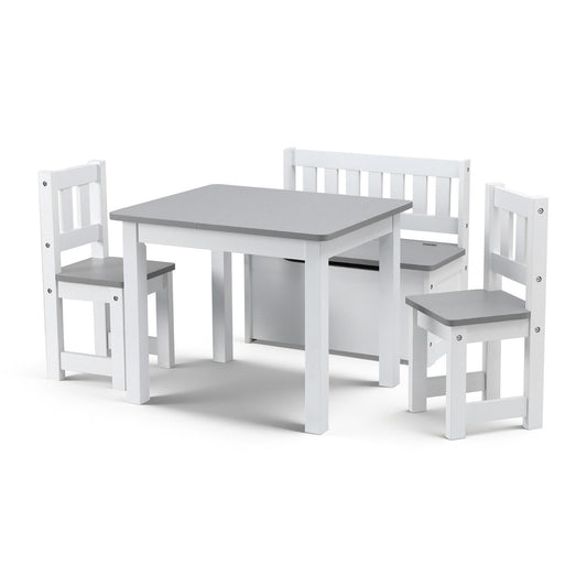 2 in 1 Kids Table and Chair Set - Grey