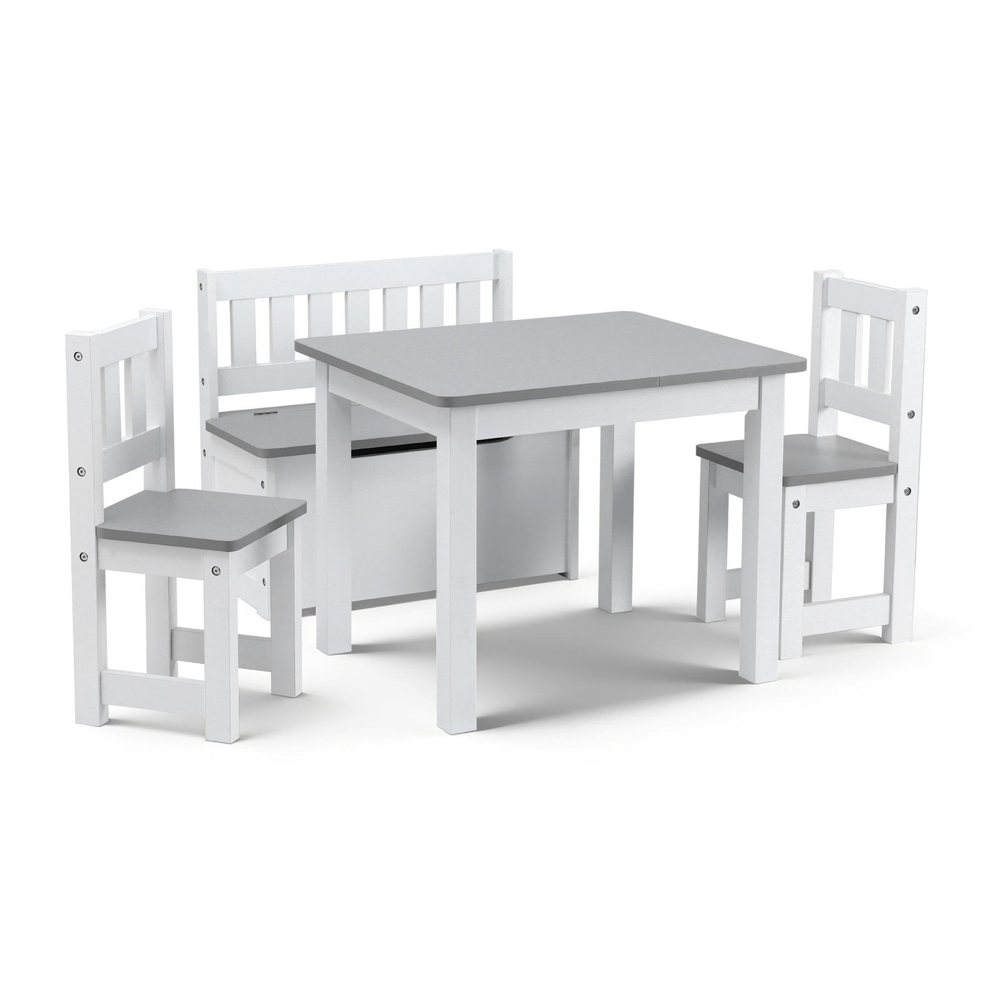 2 in 1 Kids Table and Chair Set - Grey