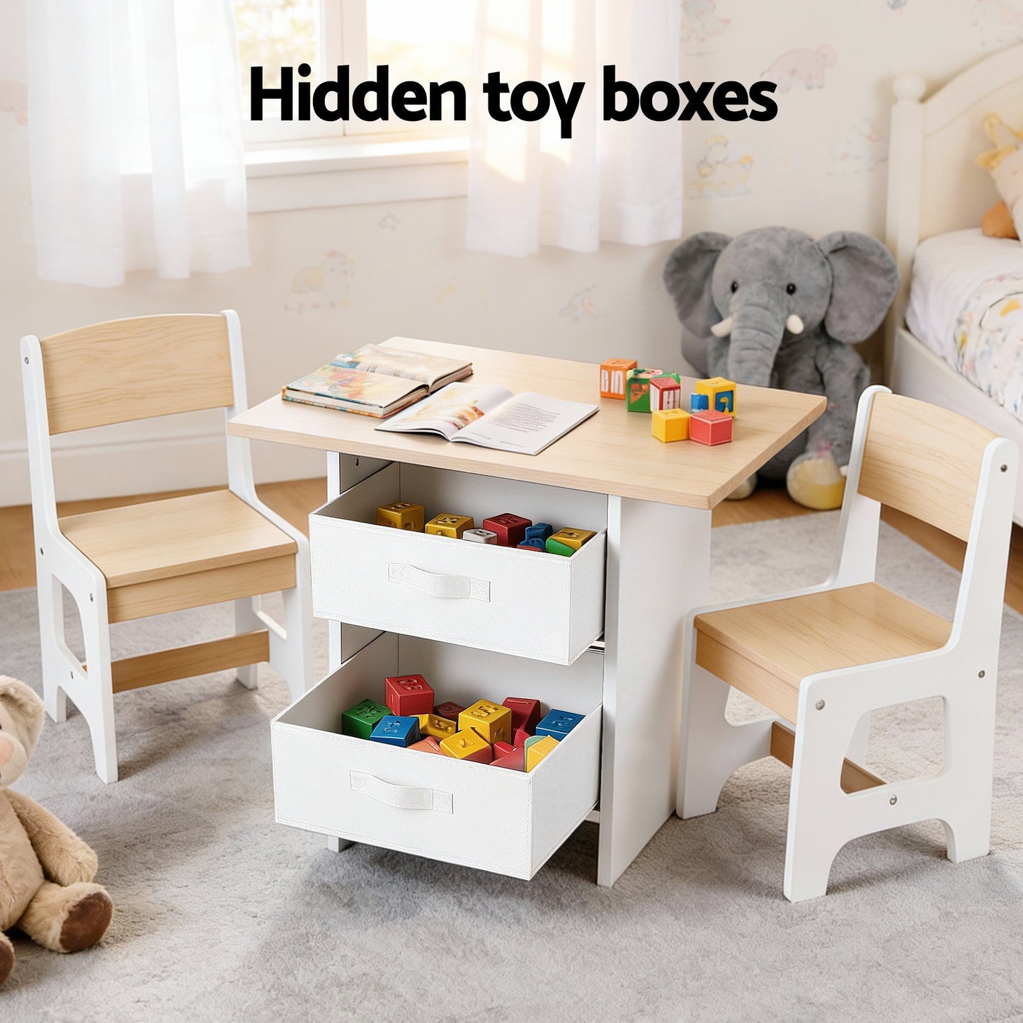 Kids Table and 2 Chairs Set