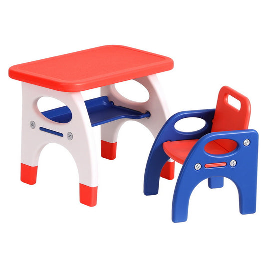 Kids Table and Chair Set Orange/Yellow