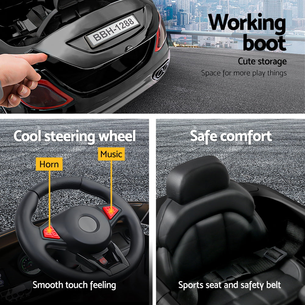 Rigo Kids Electric Car - 12V Black