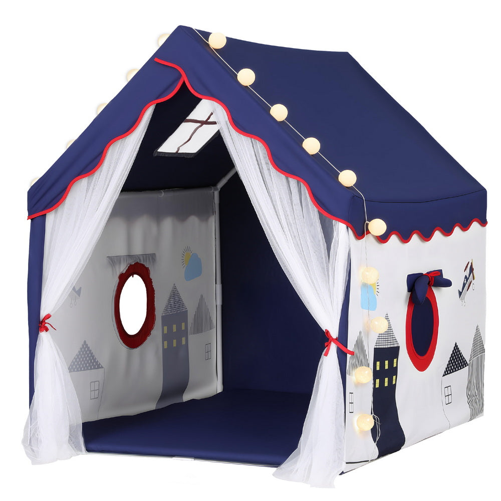 Kids Tent Playhouse Castle with Floor Mat