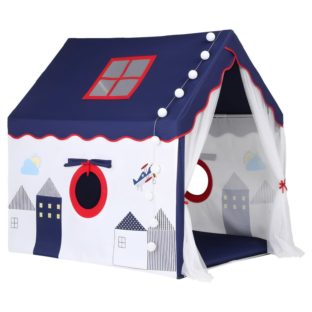 Kids Tent Playhouse Castle with Floor Mat