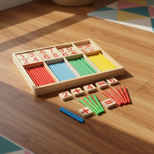 Montessori Counting Sticks & Number Board — Maths Foundations