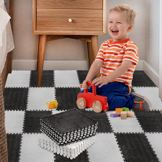 Interlocking Foam Play Mat — 10 Piece Neutral Set