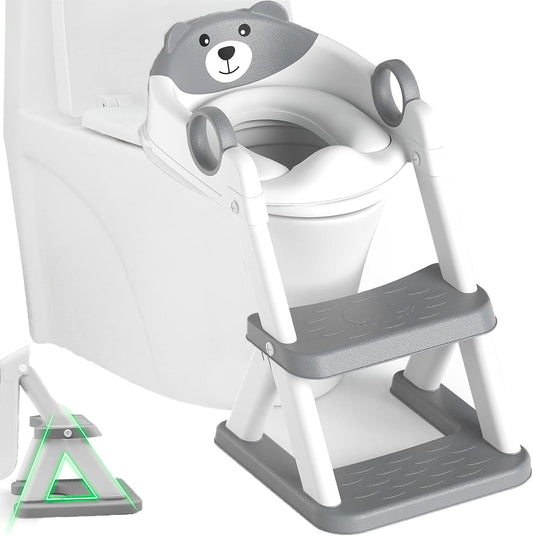 Potty Training Seat with Step - Grey