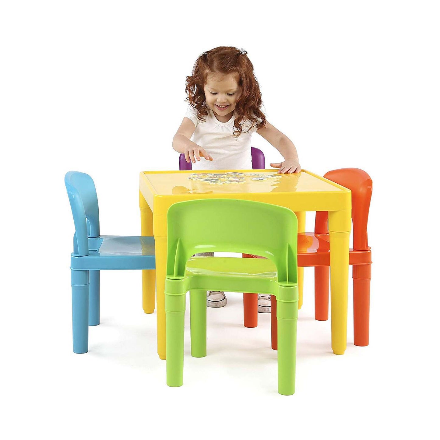 Kids Plastic 5 Piece Table & Chairs Set