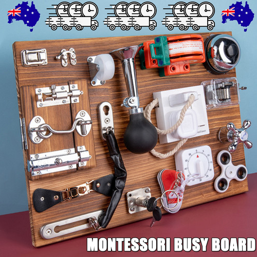 Montessori Busy Activity Board — Sensory Learning