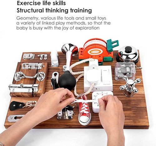 Montessori Busy Activity Board — Sensory Learning