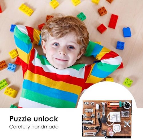 Montessori Busy Activity Board — Sensory Learning