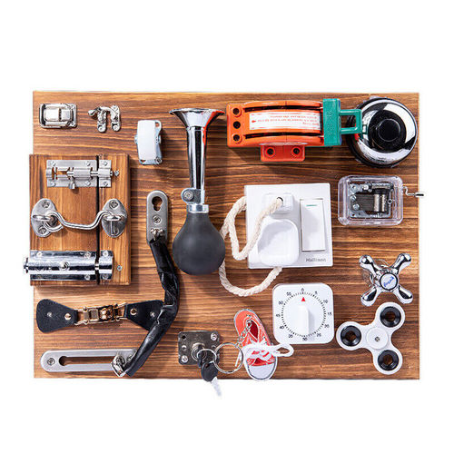 Montessori Busy Activity Board — Sensory Learning