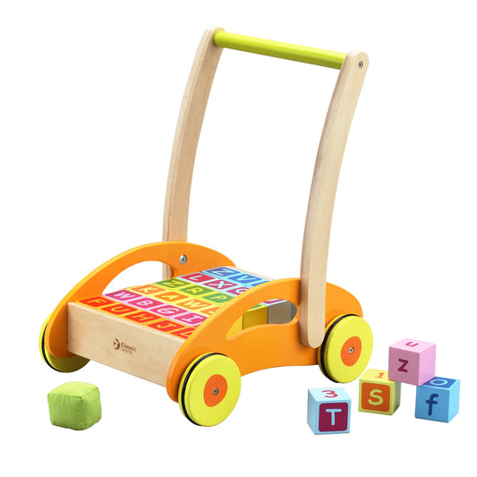 Classic Baby Walker with Blocks