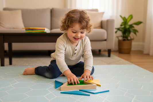 Montessori Geometric Triangle Set — Shape & Colour