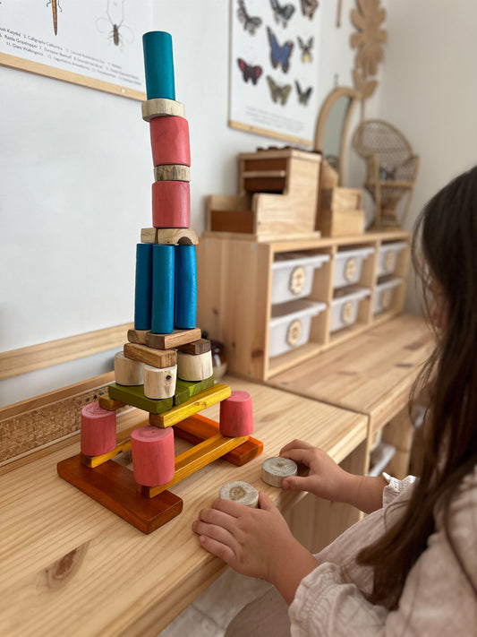 QToys Colorful Tree Blocks