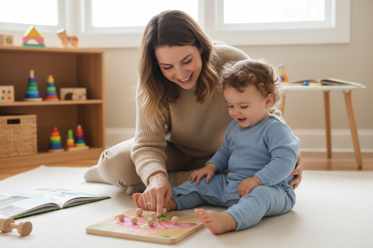 Montessori Parts of a Flower Puzzle — Bloom & Learn