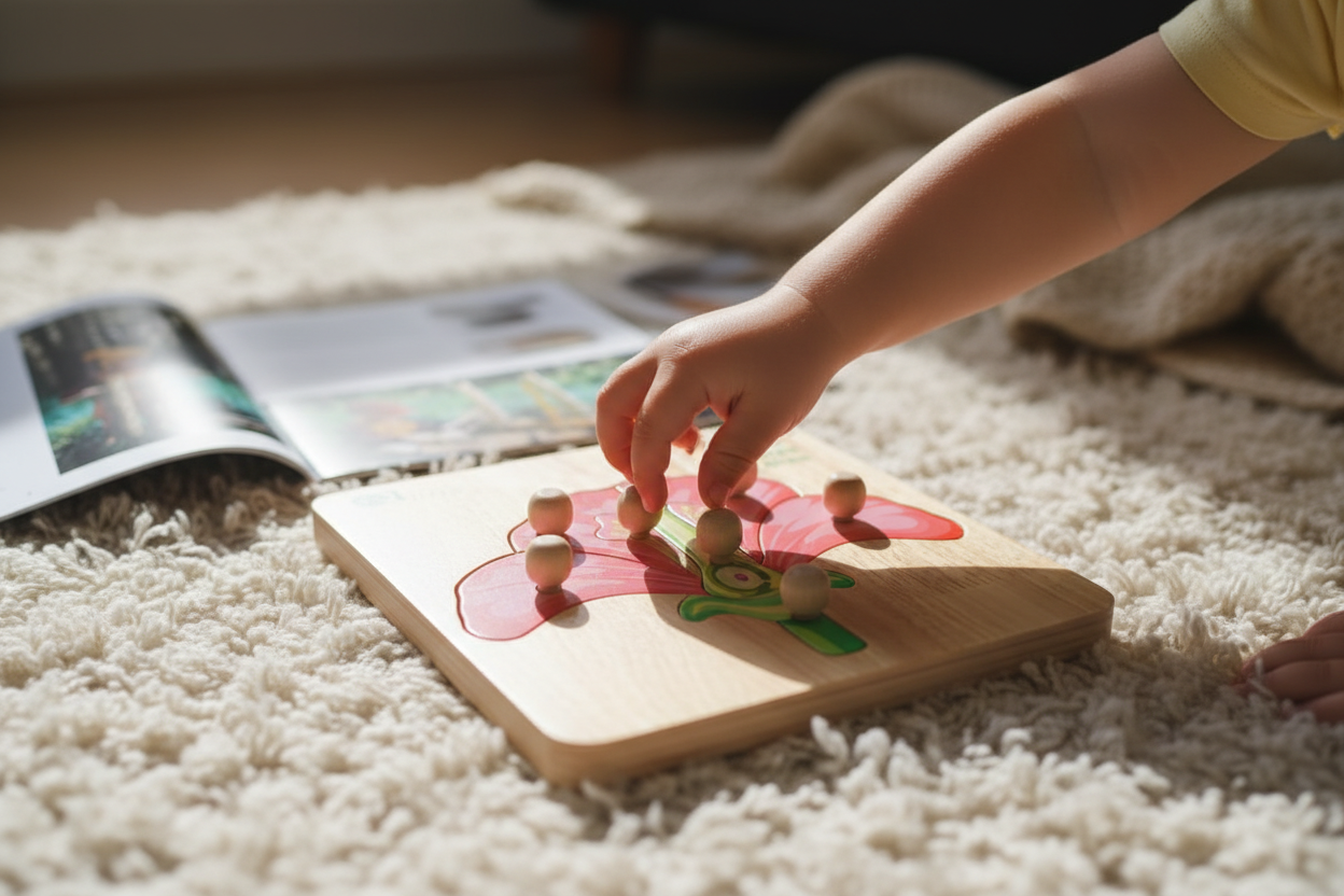 Montessori Parts of a Flower Puzzle — Bloom & Learn