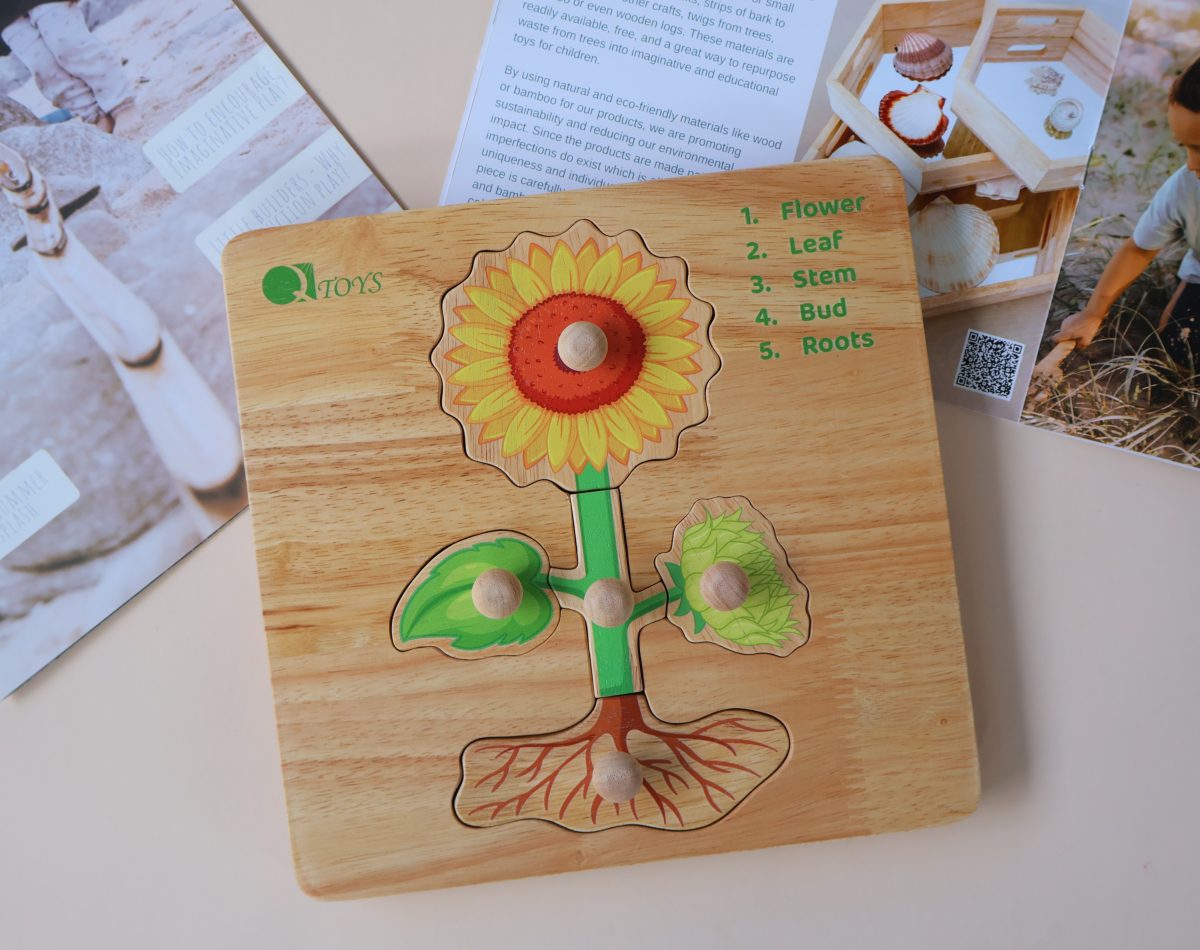 Montessori Parts of a Flower Puzzle — Bloom & Learn