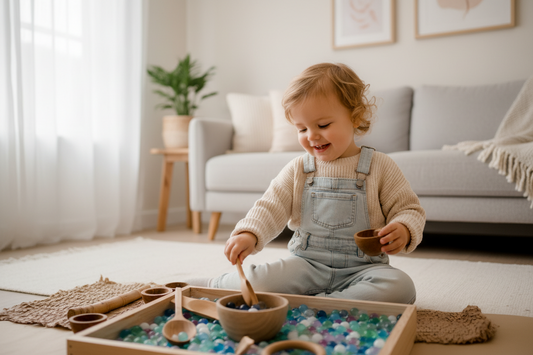Montessori Writing Sand Tray — First Letters & Marks