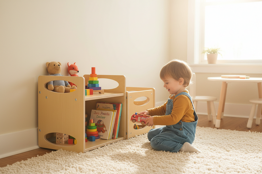 Montessori Weaning Table & Chair Set — Natural Timber