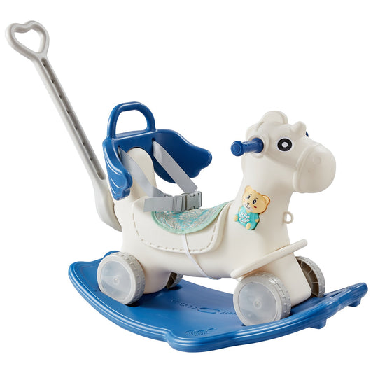 4 in 1 Rocking Horse for Toddlers 1 to 3 Years - Blue