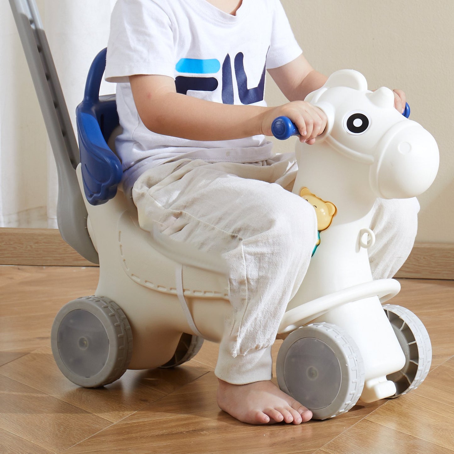 4 in 1 Rocking Horse for Toddlers 1 to 3 Years - Blue