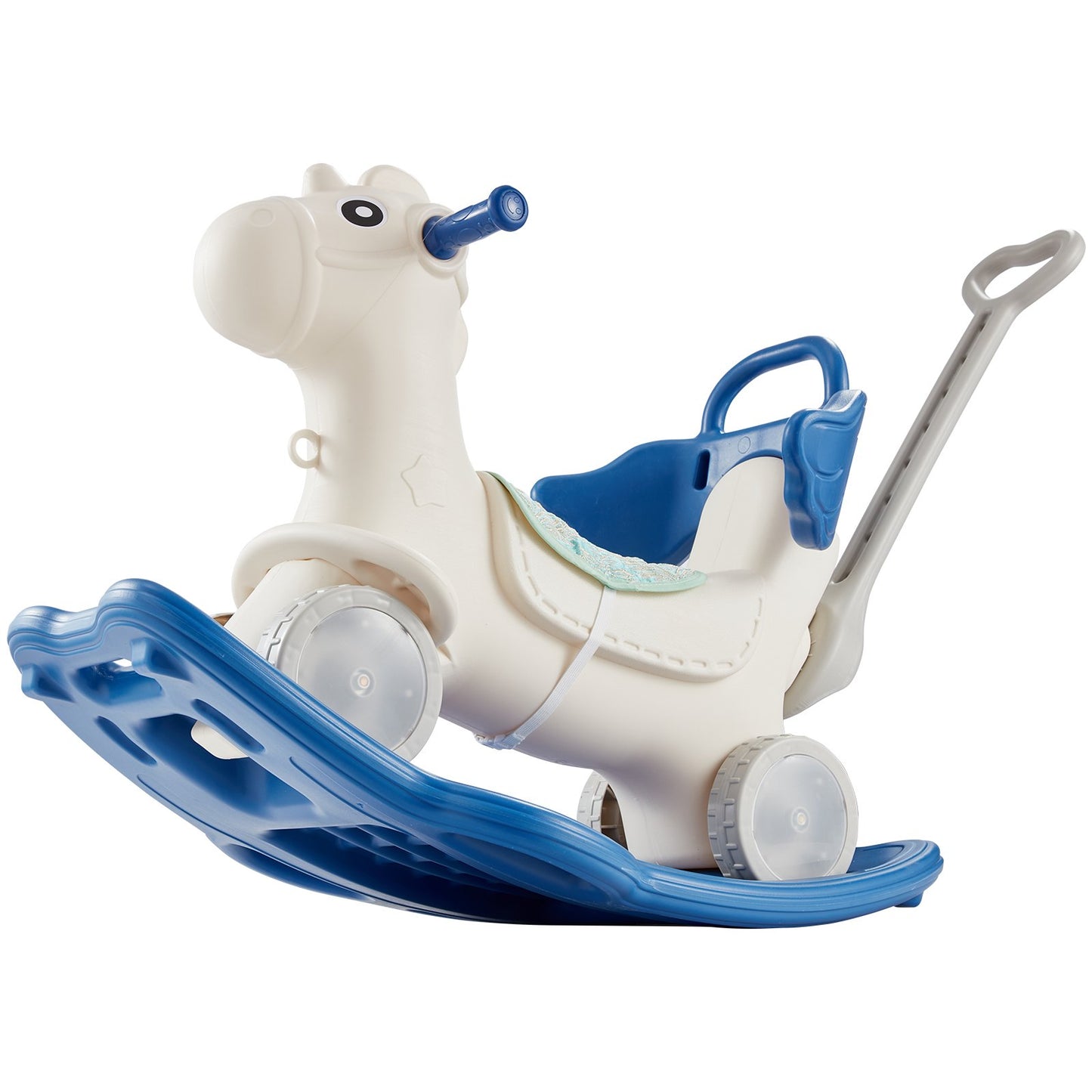 4 in 1 Rocking Horse for Toddlers 1 to 3 Years - Blue