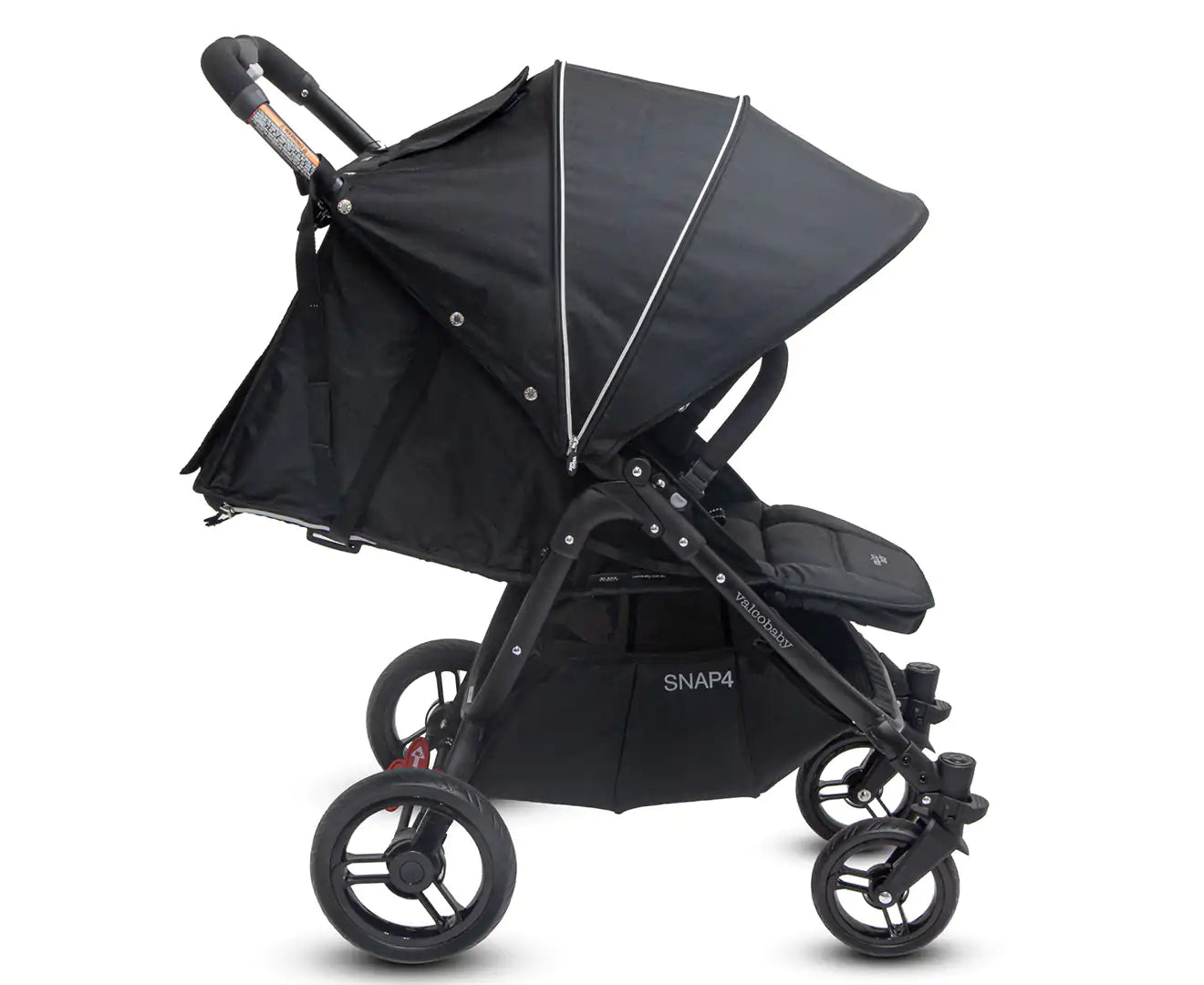 Snap 4 Black Pram/Stroller Foldable/Recline for Baby/Infant/Toddler